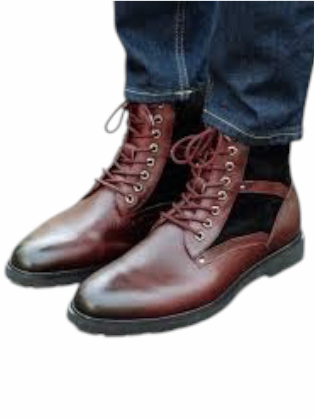 Marc Nolan Burgundy Leather Tormund Boots Shoes size 12